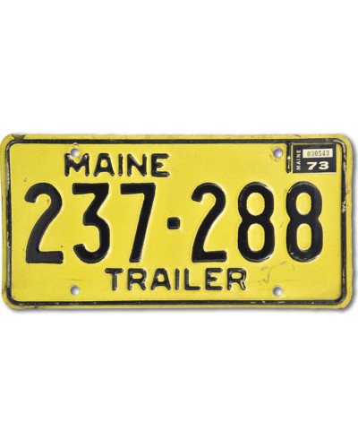 Americká SPZ Maine Yellow Trailer