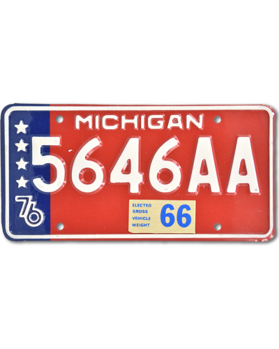 Americká SPZ Michigan Stars 5646AA