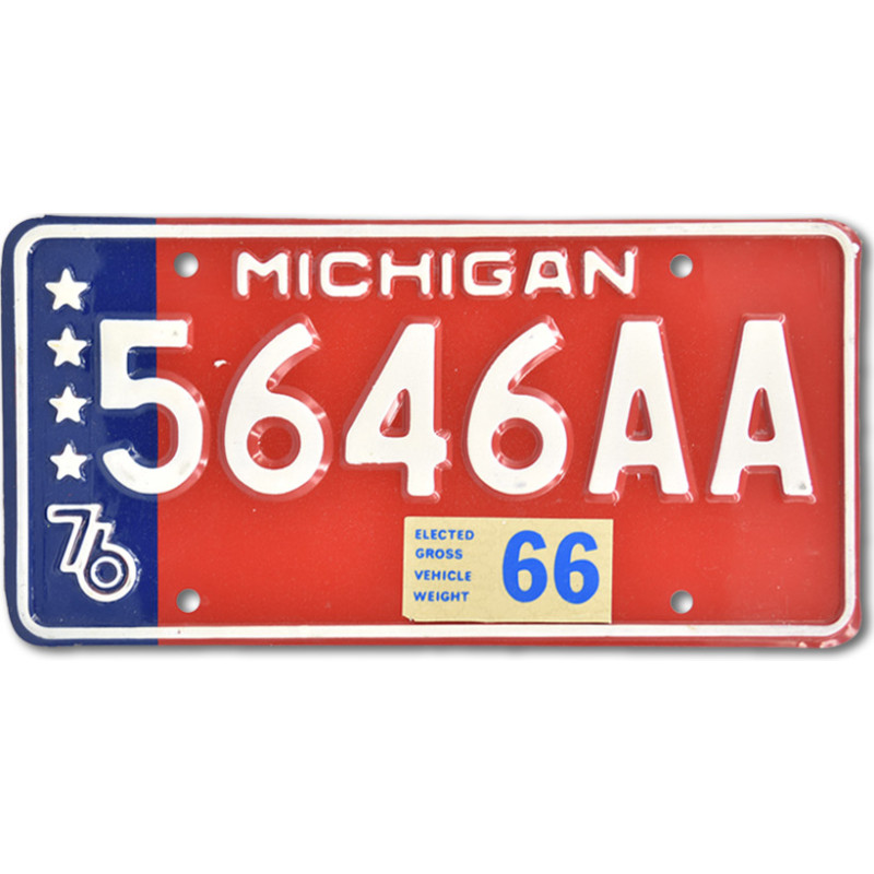 Americká SPZ Michigan Stars 5646AA