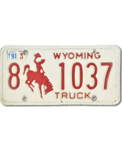 Americká SPZ Wyoming Truck Red