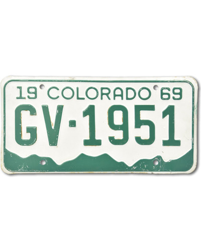 Americká SPZ Colorado GV 1951