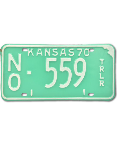 Americká SPZ Kansas 1970 Green NO 559