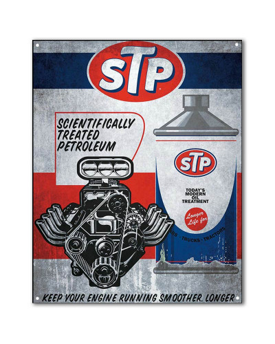 Plechová cedule STP petroleum 40cm x 30cm