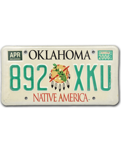 Americká SPZ Oklahoma Native America