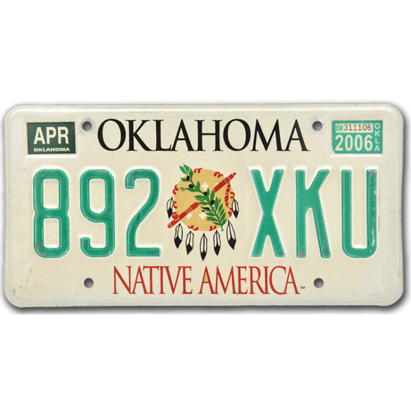 Americká SPZ Oklahoma Native America