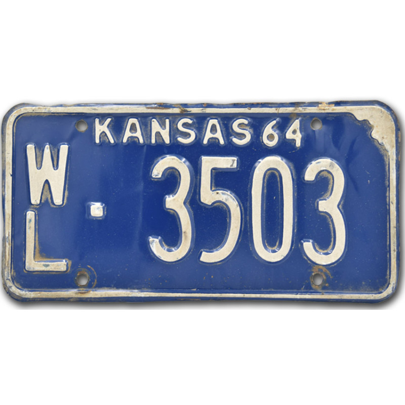 Americká SPZ Kansas Blue WL 3503