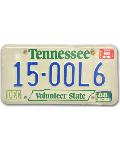 Americká SPZ Tennessee Volunteer 1500L6
