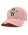 Kšiltovka Ford Mustang Tri bar logo pink