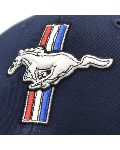 Kšiltovka Ford Mustang Tri bar logo Blue 2