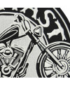 Moto nášivka Ride Fast Live Hard XXL na záda 28 cm det.1
