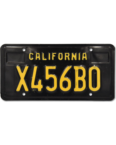 Americká SPZ California Black X456B0