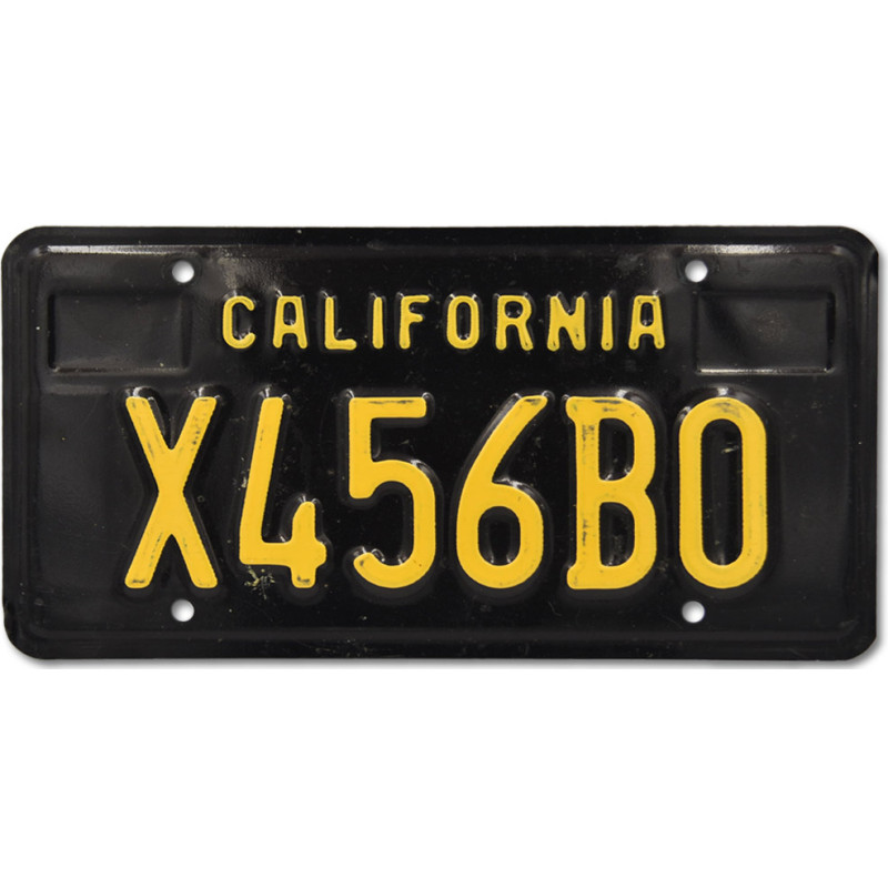 Americká SPZ California Black X456B0