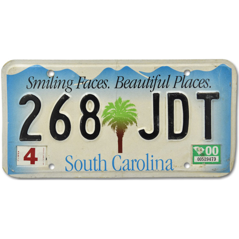 Americká SPZ South Carolina Smiling Faces 268 JDT