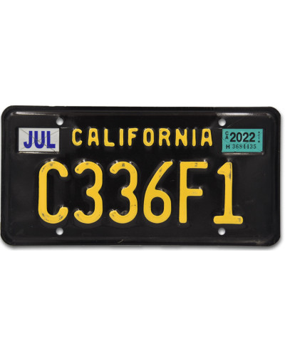 Americká SPZ California Black C336F1
