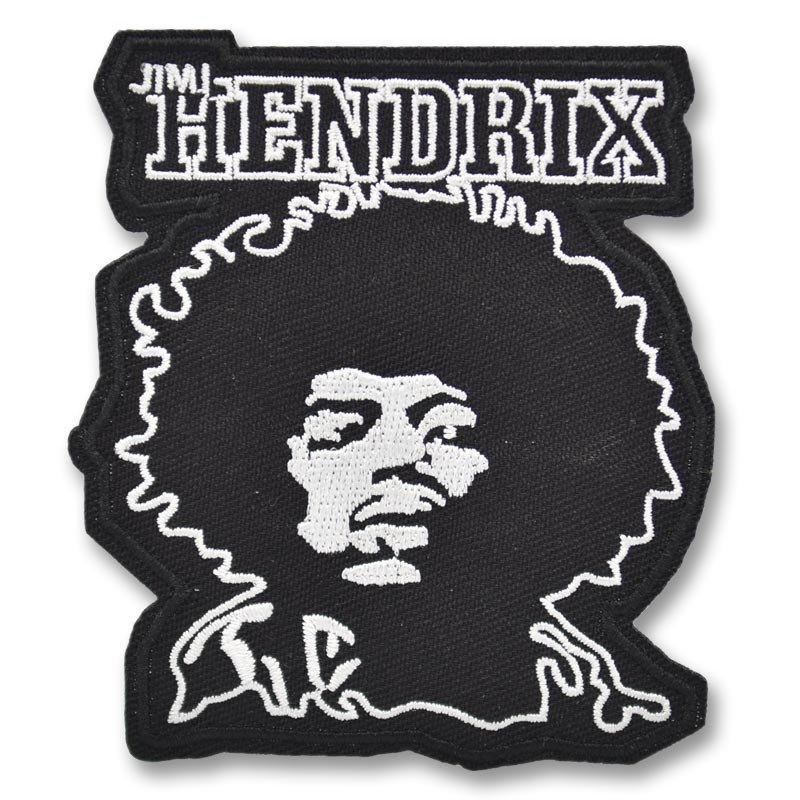 Nášivka Jimi Hendrix 9 cm x 8 cm