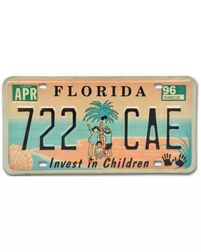 Americká SPZ Florida Children 722 CAE