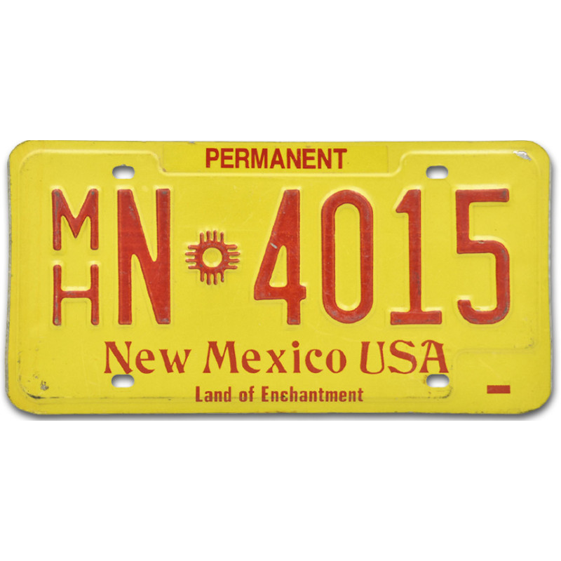 Americká SPZ New Mexico MHN.4015