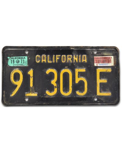 Americká SPZ California 1971 Black 91 305E