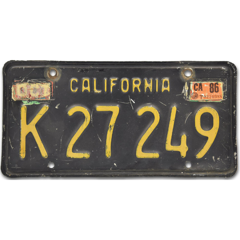 Americká SPZ California Black  K 27249