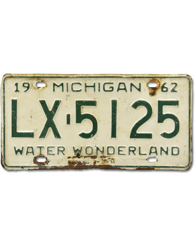 Americká SPZ Michigan 1962 Water Wonderland LX-5125