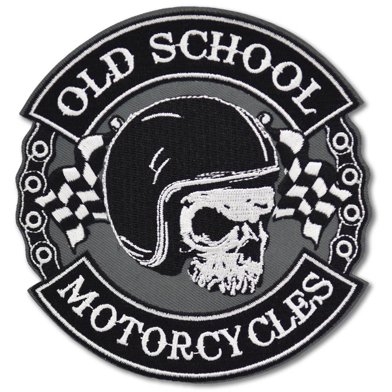 Moto nášivka Old school motorcycles 12 cm