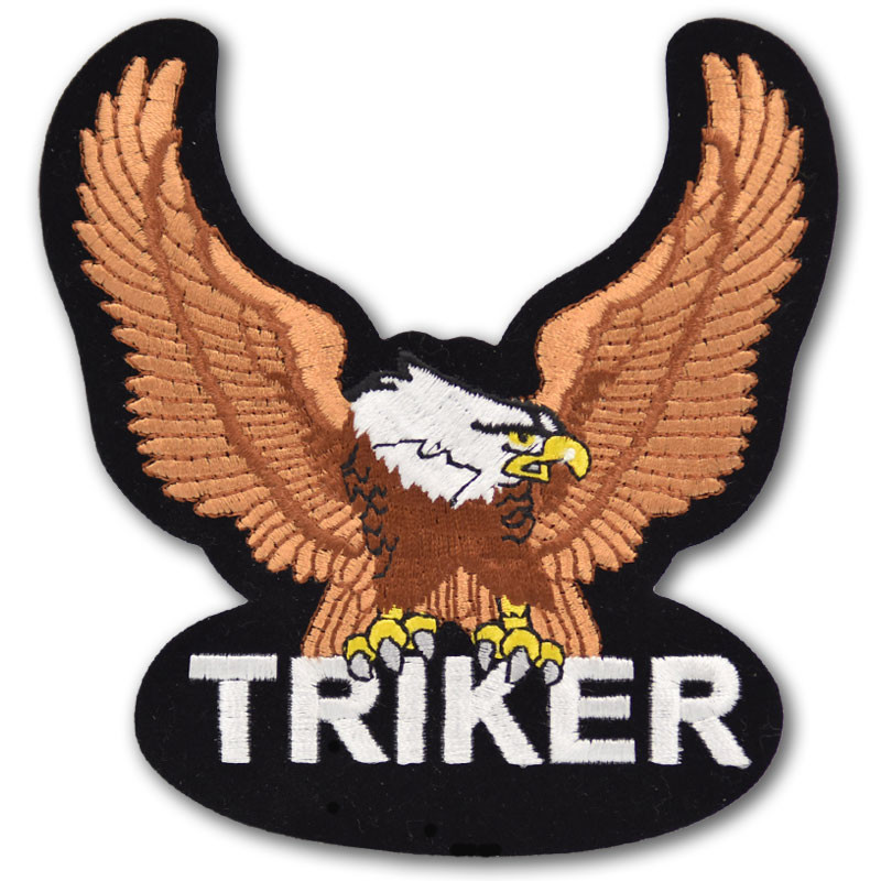 Moto nášivka Orel hnědý Triker 12 cm x 11 cm