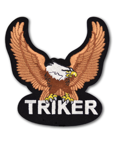 Moto nášivka Orel hnědý Triker 12 cm x 11 cm