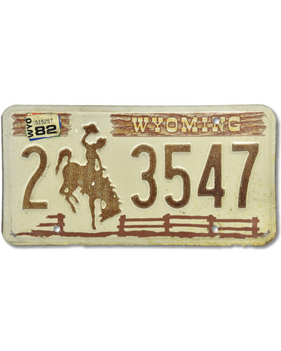 Americká SPZ Wyoming Fence Brown 2-3547