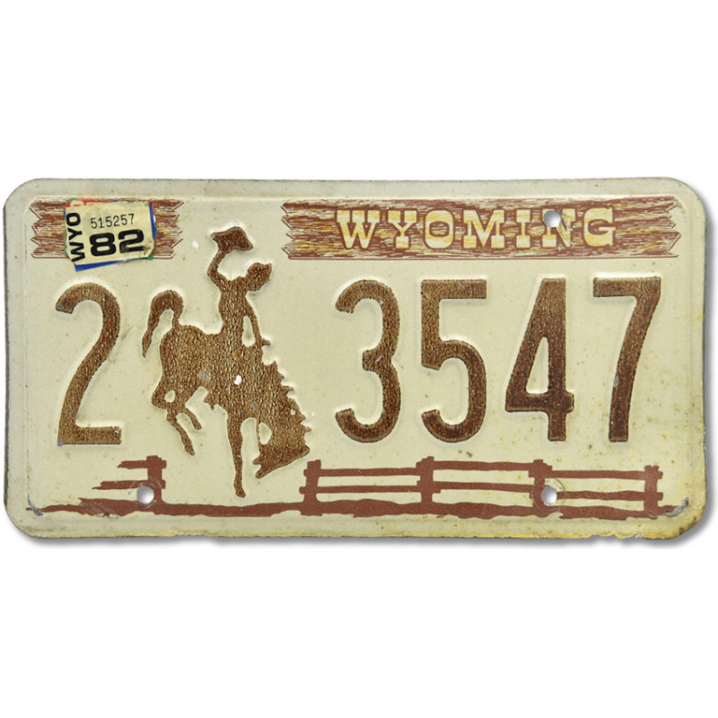 Americká SPZ Wyoming Fence Brown 2-3547