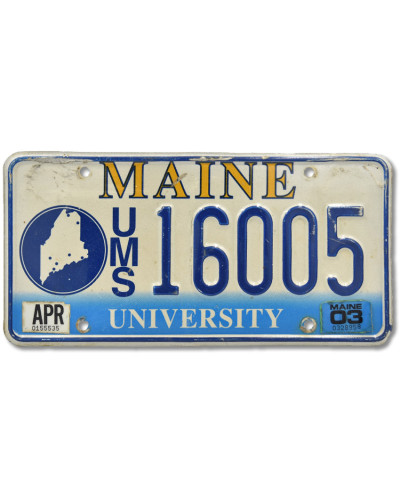 Americká SPZ Maine University 16005