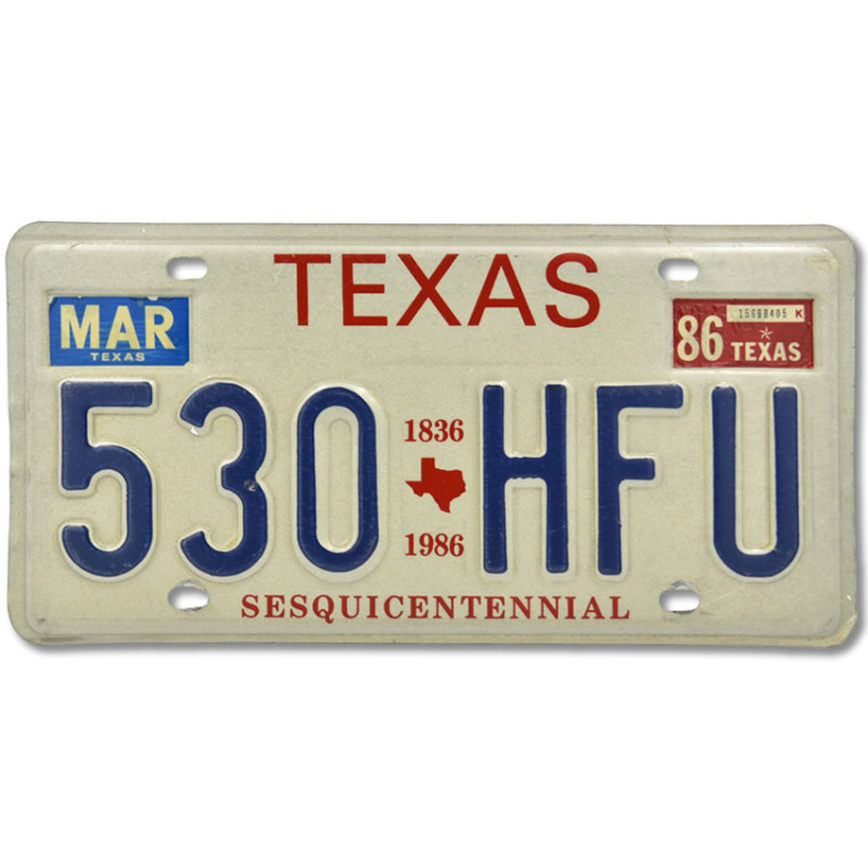 Americká SPZ Texas Sesquicentennial 503 HFU