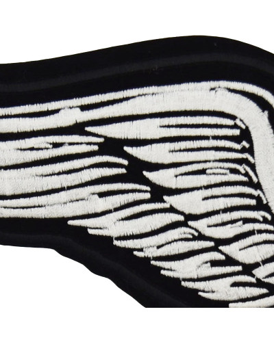 Moto nášivka Lebka s křídly XXL na záda 36 cm x 12 cm c