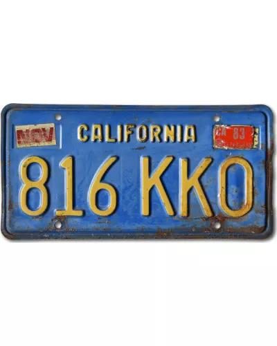 Americká SPZ California Blue 816 KKO