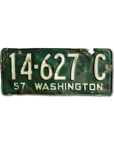 Americká SPZ Washington 1957 Green 14-627 C