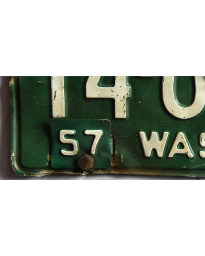 Americká SPZ Washington 1957 Green 14-627 C d