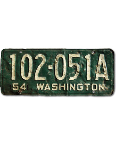 Americká SPZ Washington 1954 Green 102-051A