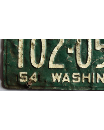 Americká SPZ Washington 1954 Green 102-051A c