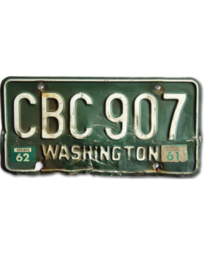 Americká SPZ Washington 1962 Green CBC 907