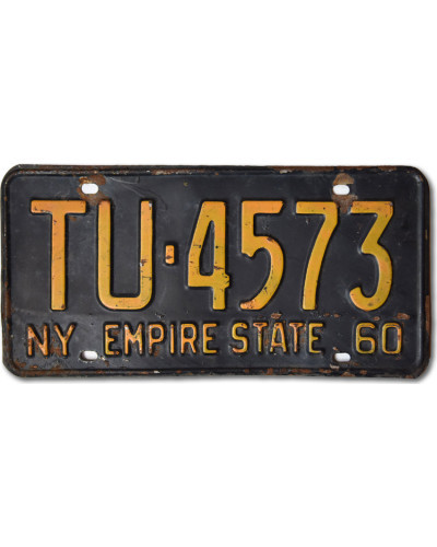 Americká SPZ New York 1960 Empire State TU 4573