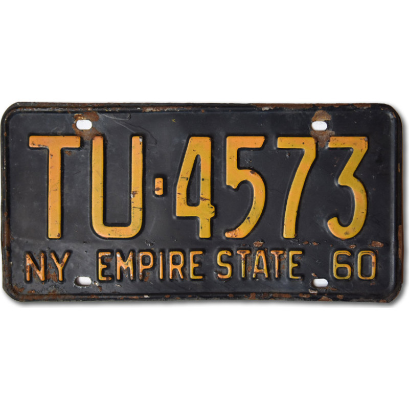 Americká SPZ New York 1960 Empire State TU 4573