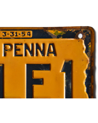 Americká SPZ Pennsylvania 1953 Yellow 95LE1 d