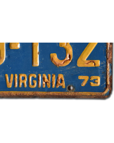 Americká SPZ West Virginia 1973 Blue 19-132 d