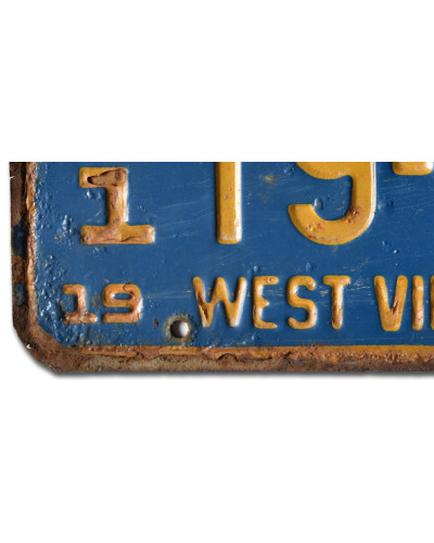 Americká SPZ West Virginia 1973 Blue 19-132 e