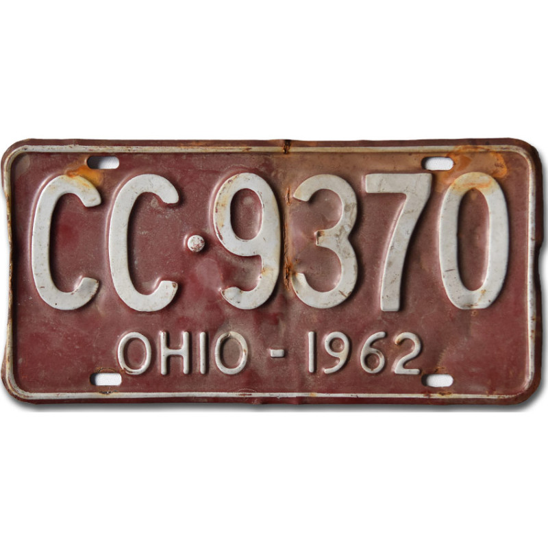 Americká SPZ Ohio 1962 Red CC-9370