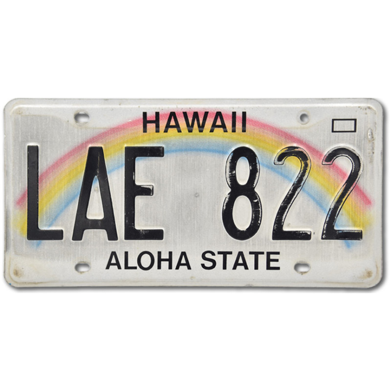 Americká SPZ Hawai Rainbow LAE 822