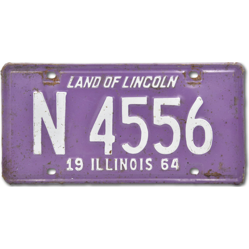Americká SPZ Illinois Purple 1964