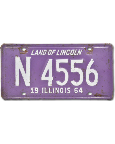 Americká SPZ Illinois Purple 1964