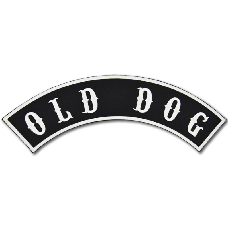 Moto nášivka Old Dog Rocker - XXL na záda