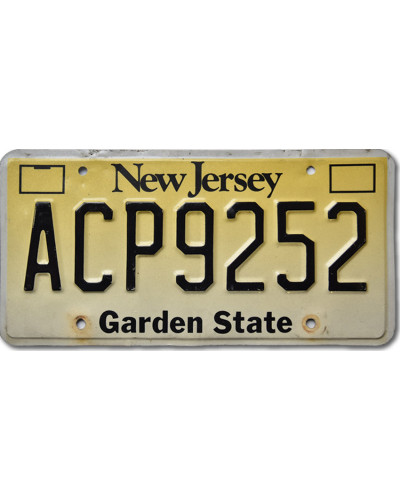 Americká SPZ New Jersey Garden State ACP9252