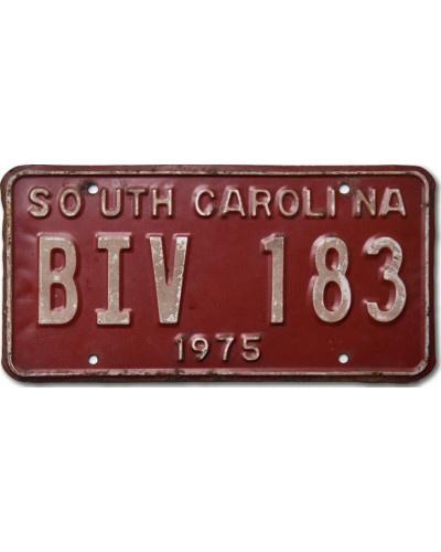 Americká SPZ South Carolina Red BIV 183